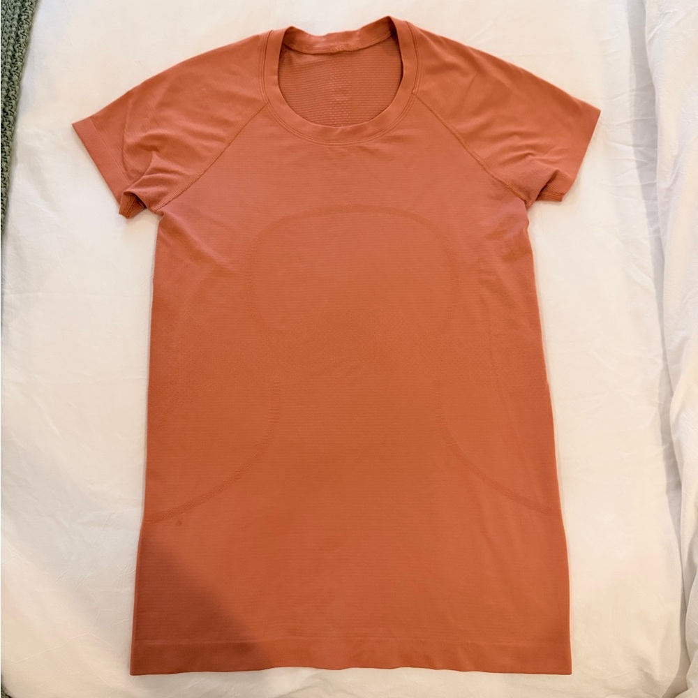 lululemon athletica Peach Short Sleeve Top